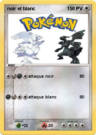 Pokemon noir et blanc