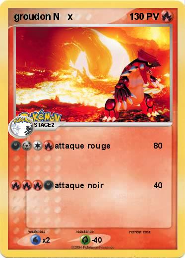 Pokemon groudon N   x