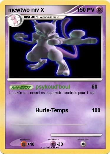 Pokemon mewtwo niv X