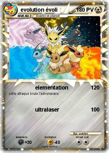 Pokemon evolution évoli