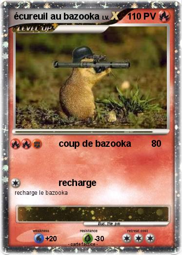 Pokemon écureuil au bazooka