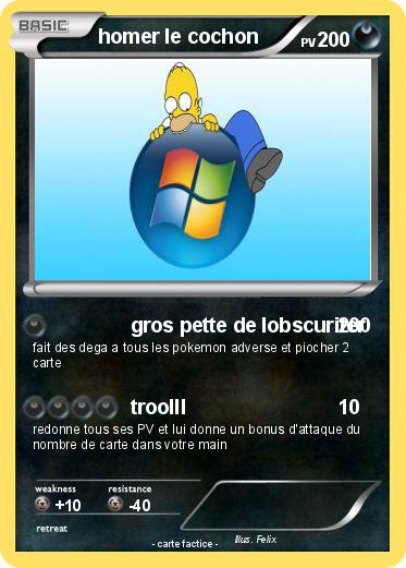 Pokemon homer le cochon