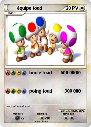 Pokemon équipe toad