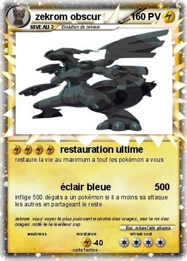 Pokemon zekrom obscur