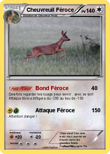 Pokemon Cheuvreuil Féroce