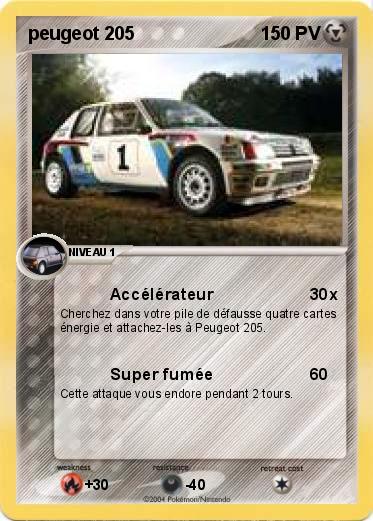 Pokemon peugeot 205 