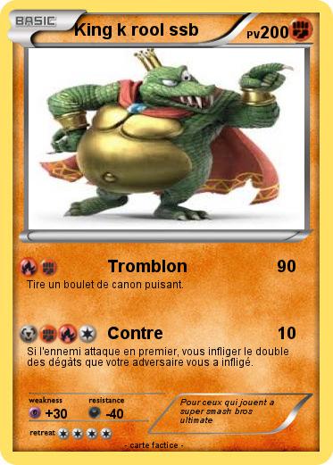 Pokemon King k rool ssb