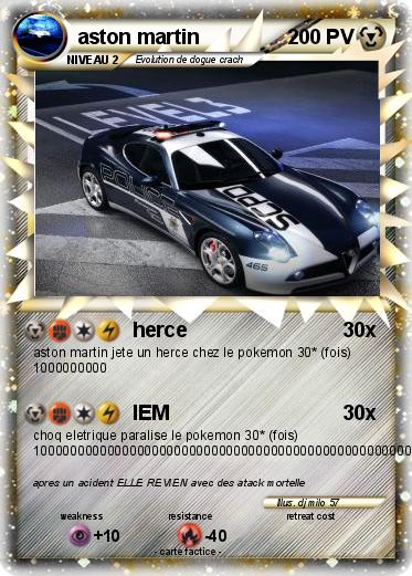 Pokemon aston martin