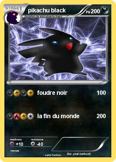 Pokemon pikachu black