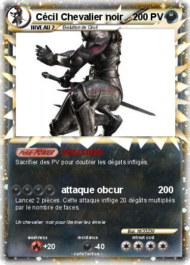 Pokemon Cécil Chevalier noir