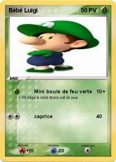 Pokemon Bébé Luigi