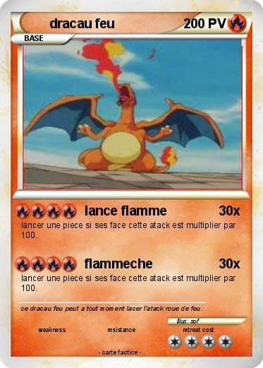 Pokemon dracau feu