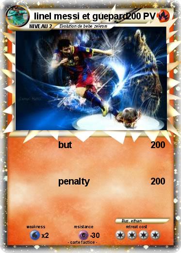 Pokemon linel messi et guepard