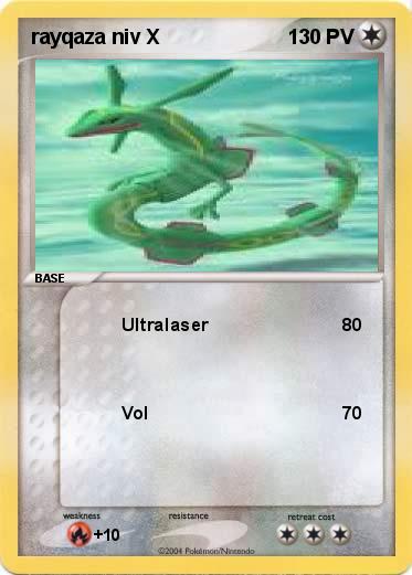 Pokemon rayqaza niv X