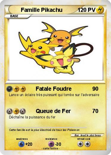 Pokemon Famille Pikachu