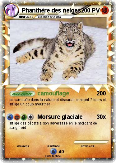 Pokemon Phanthère des neiges
