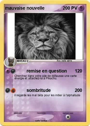 Pokemon mauvaise nouvelle