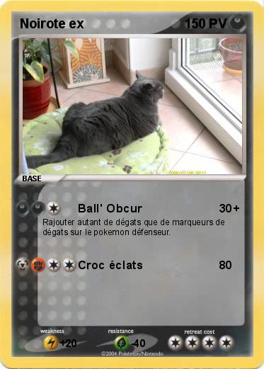 Pokemon Noirote ex