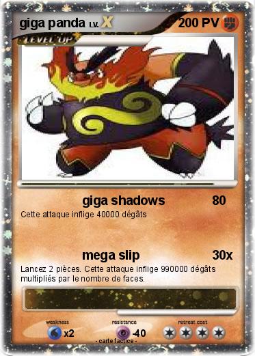 Pokemon giga panda