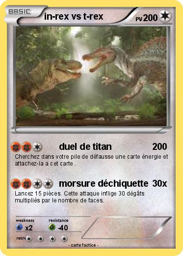 Pokemon in-rex vs t-rex