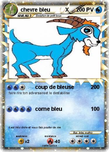 Pokemon chevre bleu          X