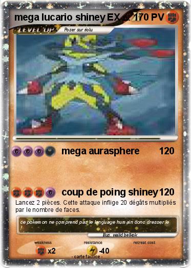Pokemon mega lucario shiney EX
