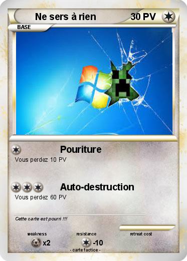Pokemon Ne sers à rien