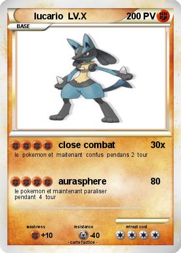Pokemon lucario  LV.X