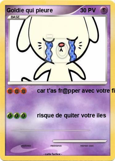 Pokemon Goldie qui pleure