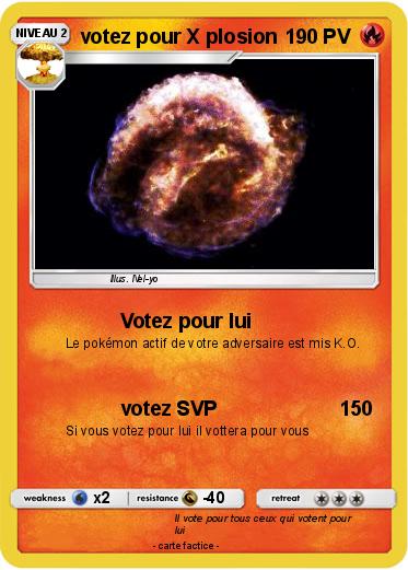 Pokemon votez pour X plosion