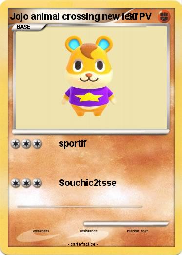 Pokemon Jojo animal crossing new leaf