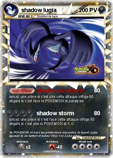 Pokemon shadow lugia