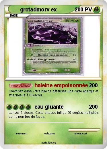 Pokemon grotadmorv ex