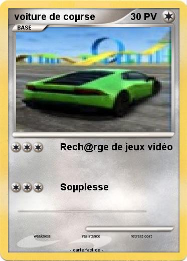 Pokemon voiture de coµrse