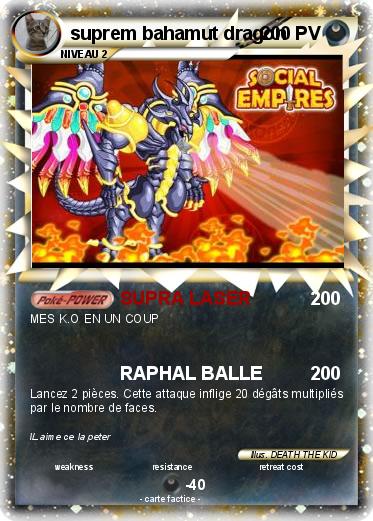 Pokemon suprem bahamut dragon