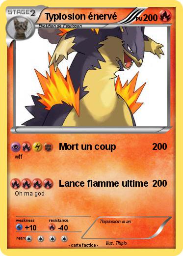 Pokemon Typlosion énervé