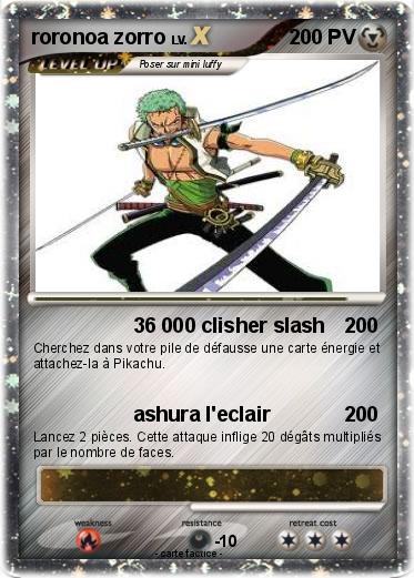 Pokemon roronoa zorro