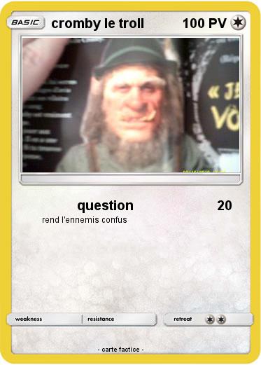 Pokemon cromby le troll