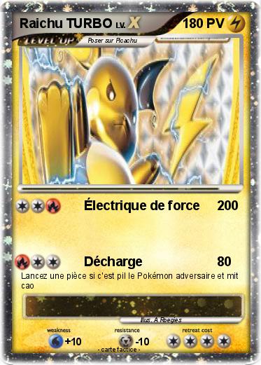 Pokemon Raichu TURBO