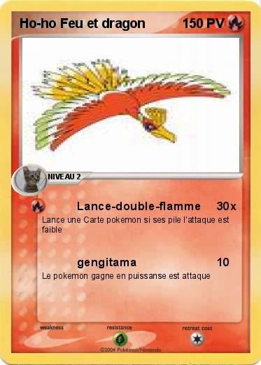 Pokemon Ho-ho Feu et dragon