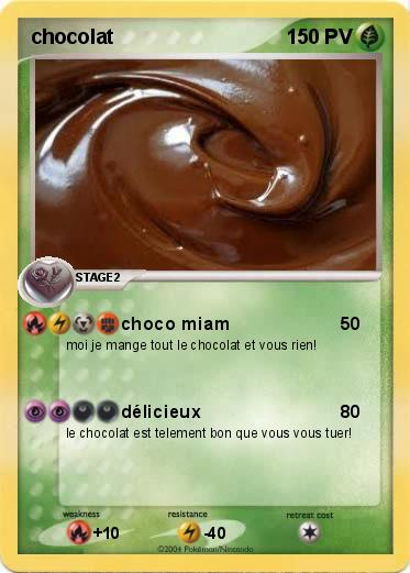 Pokemon chocolat