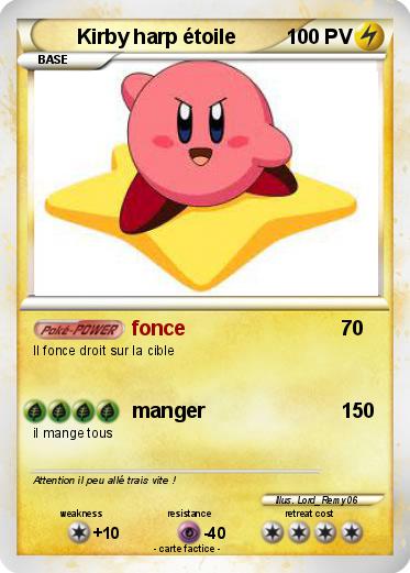 Pokemon Kirby harp étoile