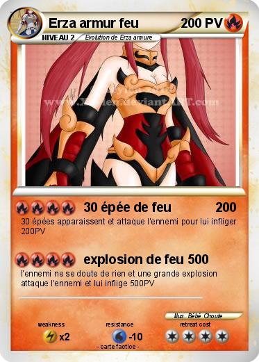 Pokemon Erza armur feu