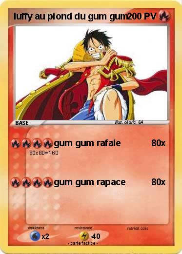 Pokemon luffy au piond du gum gum