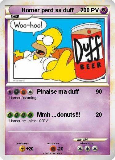 Pokemon Homer perd sa duff