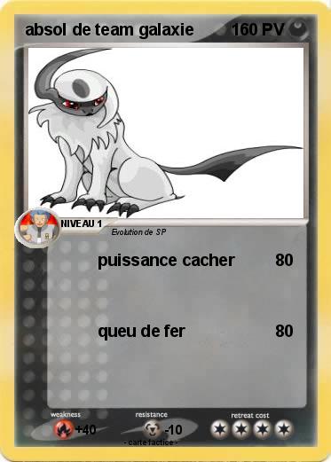 Pokemon absol de team galaxie
