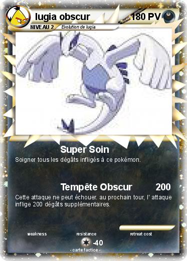 Pokemon lugia obscur