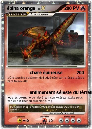 Pokemon épina orenge