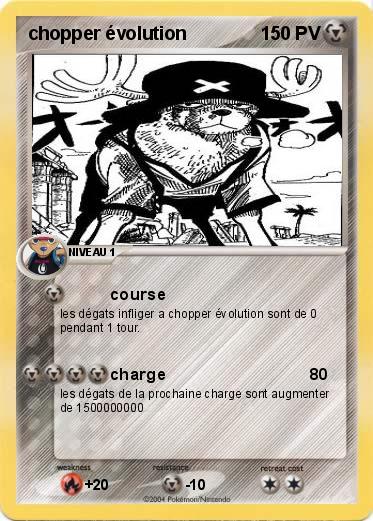 Pokemon chopper évolution