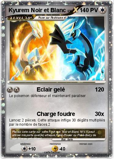 Pokemon Kyurem Noir et Blanc